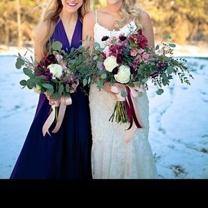 ALWAYS STUNNING CONVERTIBLE PURPLE MAXI DRESS